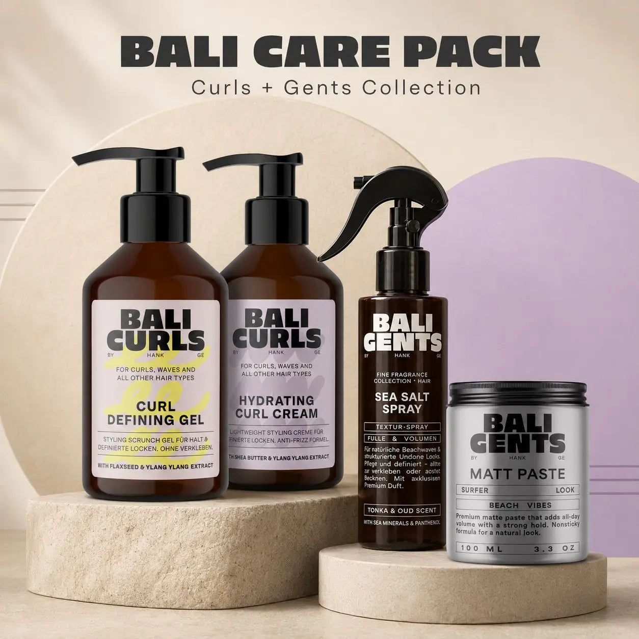 BALI CARE PACK – Curls + Gents Collection